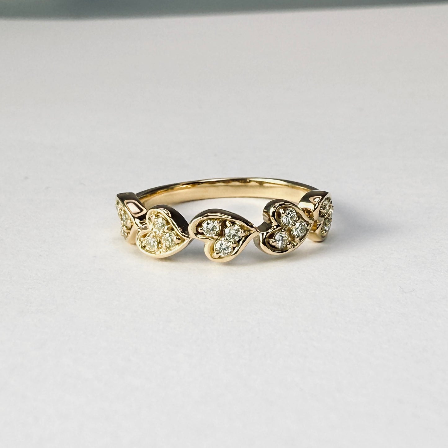 K18 ハートダイヤモンドリング