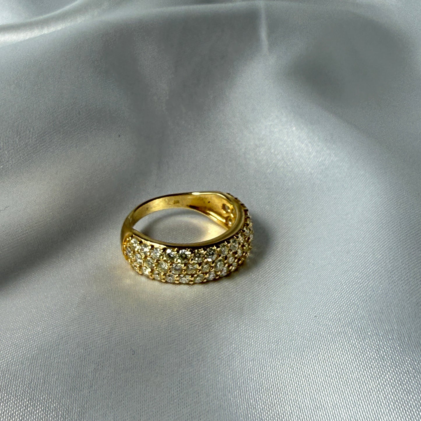 K18　1.5ct H＆Cダイヤモンド パヴェリング
