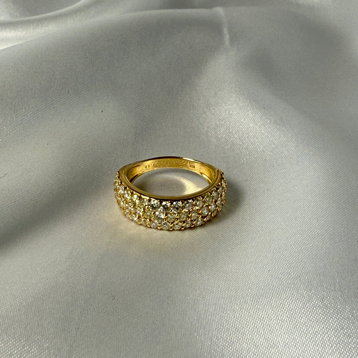 K18　1.5ct H＆Cダイヤモンド パヴェリング